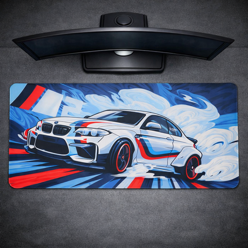 Tapis XL BMW M2 – Tapis gaming XXL voiture sportive BMW Azerty 