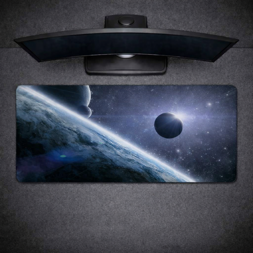 Tapis XL Moonlight – Tapis gaming XXL design lune et nuit Azerty RGB