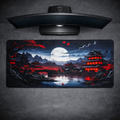 Tapis XL Pagode – Tapis gaming XXL design pagode asiatique Azerty