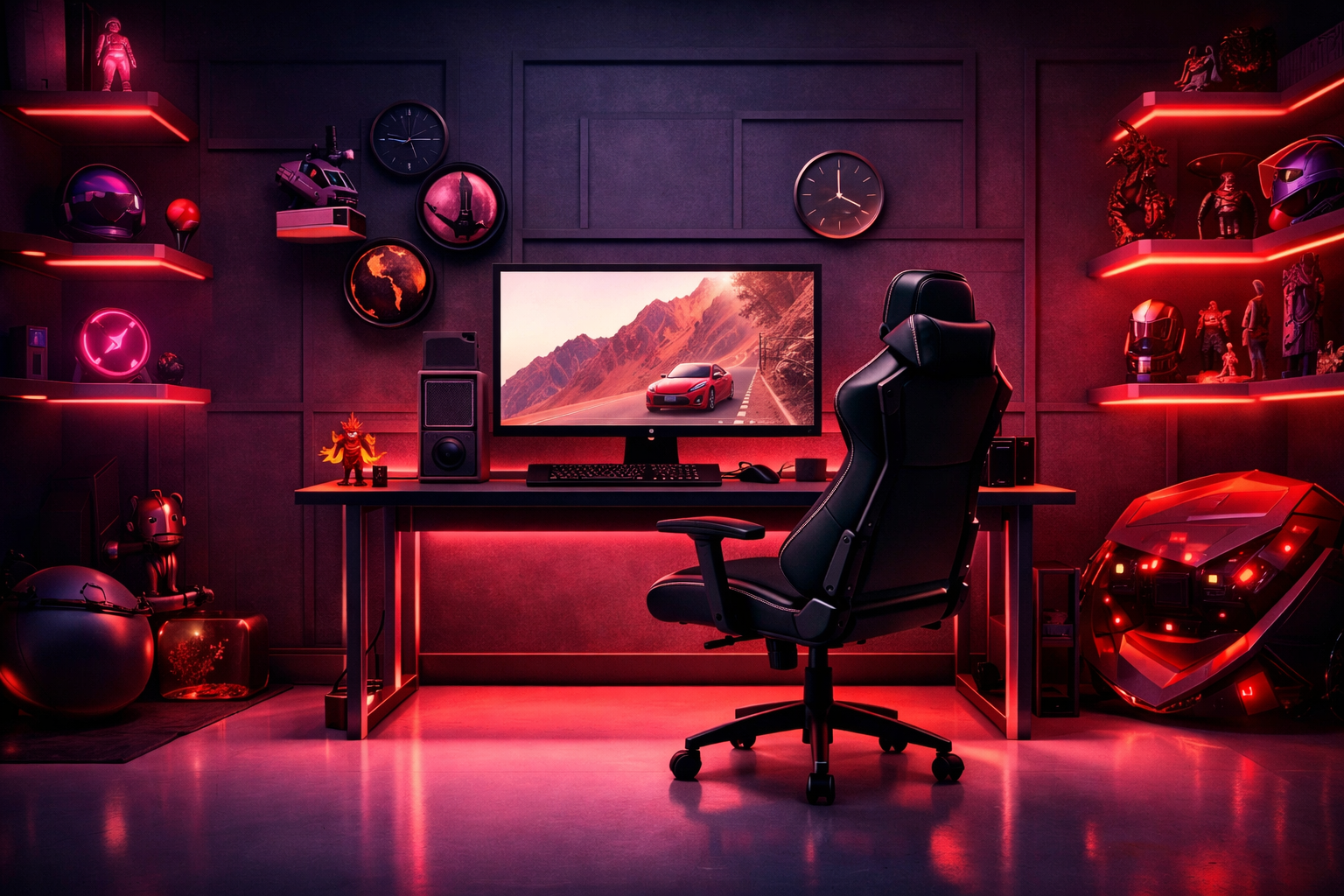 tapis pas cher gaming led 